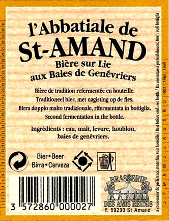 etiquette BRASSERIE DES AMIS REUNIS 07 BIS