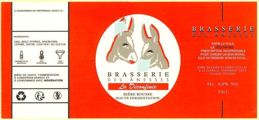 Etiquette BRASSERIE DES ANESSES 01