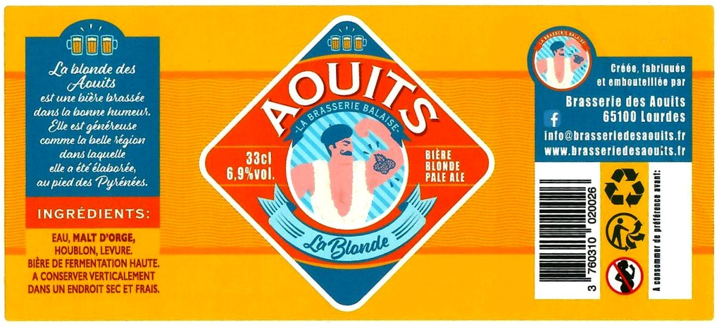 Etiquette BRASSERIE DES AOUITS 01