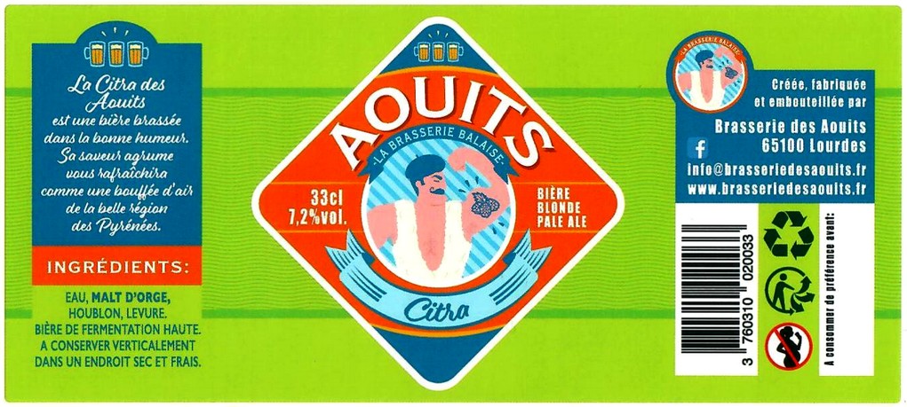 Etiquette BRASSERIE DES AOUITS 03