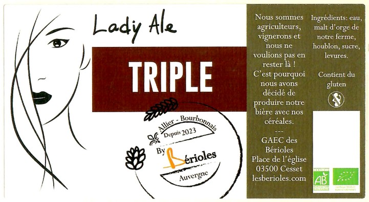 Etiquette BRASSERIE DES BERIOLES 07