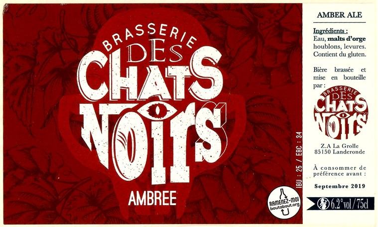 Etiquette BRASSERIE DES CHATS NOIRS 03