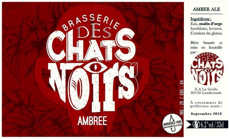 Etiquette BRASSERIE DES CHATS NOIRS 08