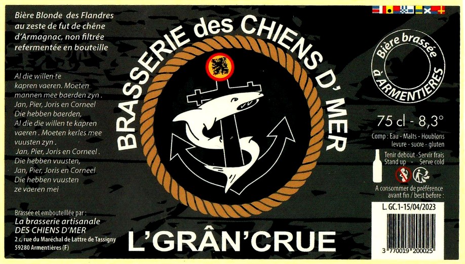 etiquette BRASSERIE DES CHIENS D'MER 02