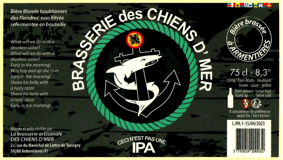 etiquette BRASSERIE DES CHIENS D'MER 03