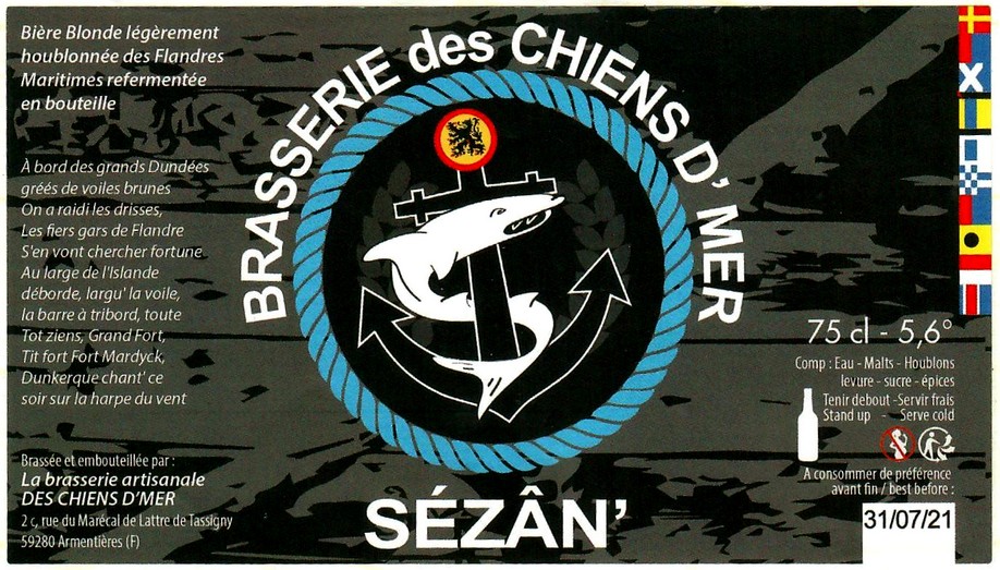 Etiquette BRASSERIE LES CHIENS D'MER 04