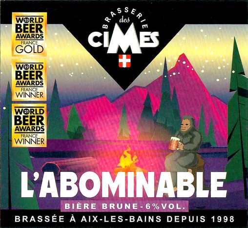 Etiquette BRASSERIE DES CIMES 58