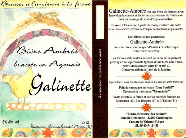 Etiquette BRASSERIE DES COLLINES 01