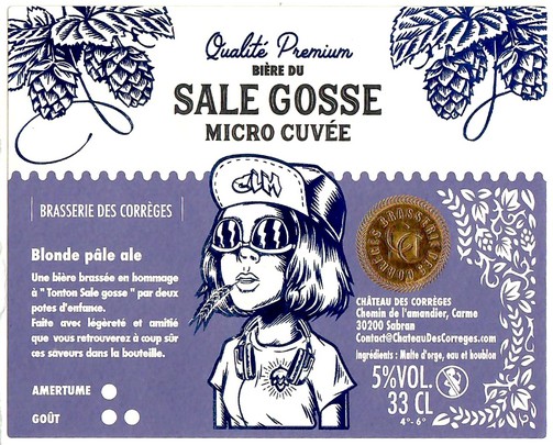 Etiquette BRASSERIE DES CORREGES 01