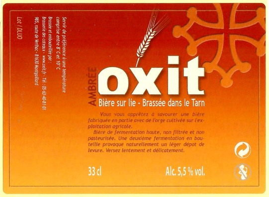 Etiquette BRASSERIE DES COTEAUX 06