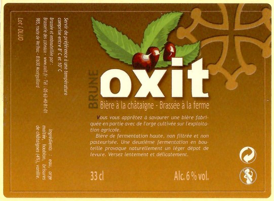 Etiquette BRASSERIE DES COTEAUX 07