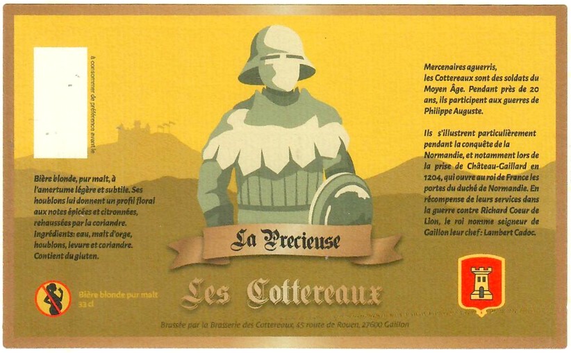 Etiquette BRASSERIE DES COTTEREAUX 01
