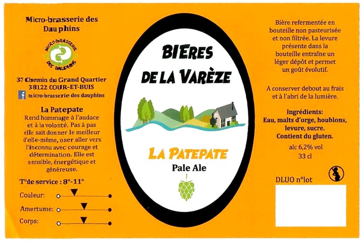 Etiquette BRASSERIE DES DAUPHINS 01