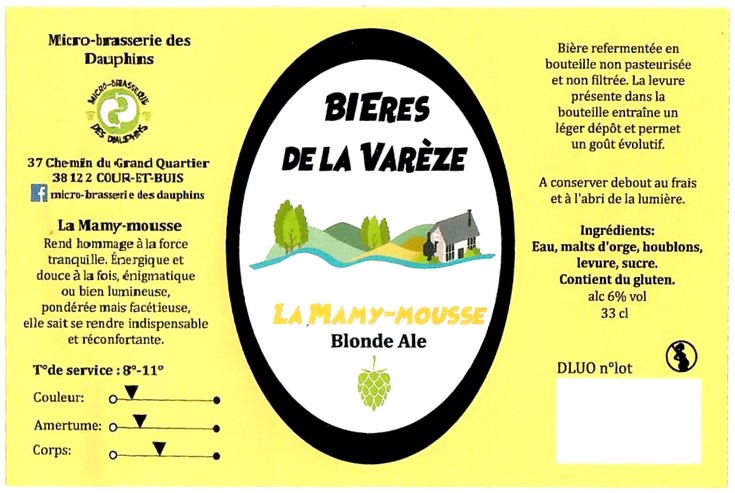 Etiquette BRASSERIE DES DAUPHINS 02