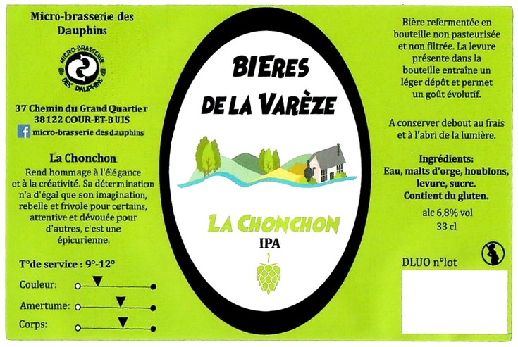 Etiquette BRASSERIE DES DAUPHINS 06