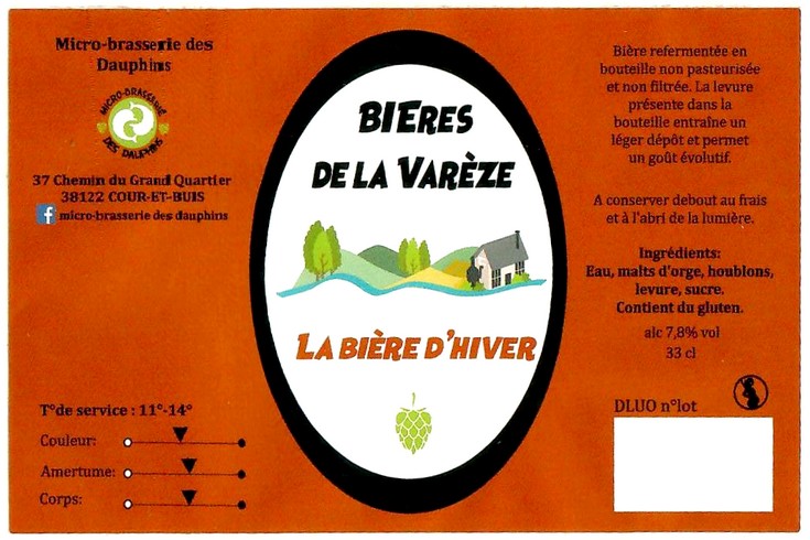 Etiquette BRASSERIE DES DAUPHINS 08