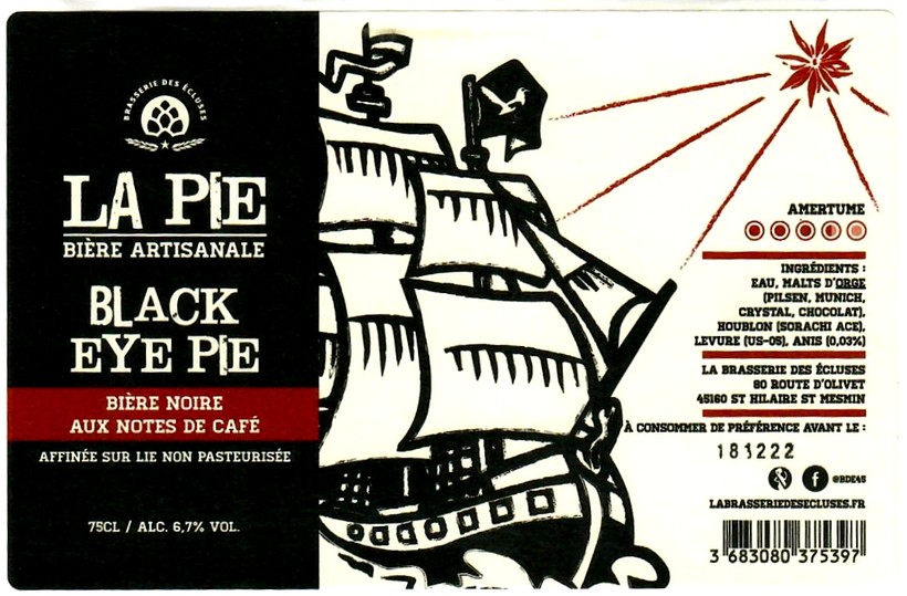 etiquette BRASSERIE DES ECLUSES 10