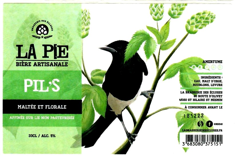 etiquette BRASSERIE DES ECLUSES 12