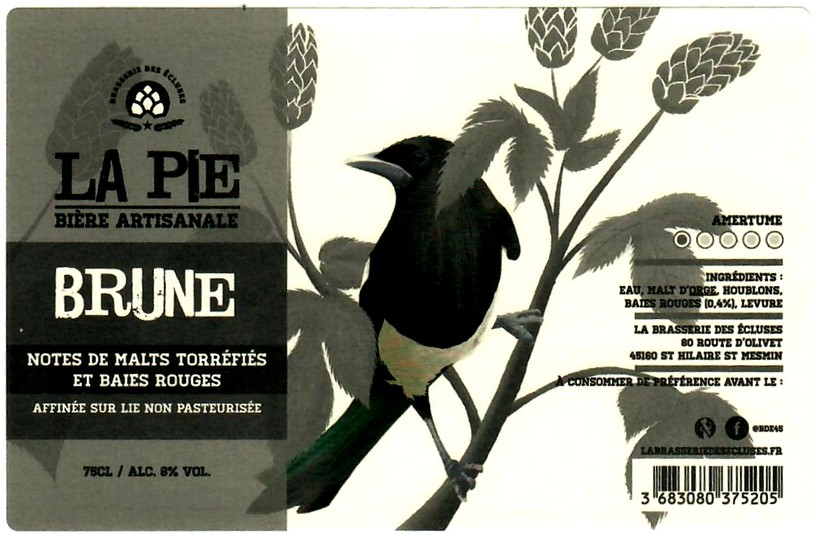 etiquette BRASSERIE DES ECLUSES 14