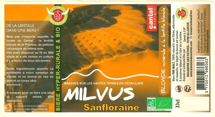 Etiquette BRASSERIE DES ESTIVES 02