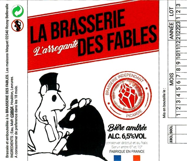 etiquette BRASSERIE DES FABLES 03