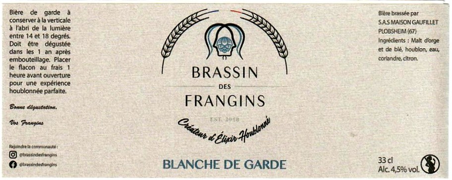 Etiquette BRASSERIE BRASSIN DES FRANGINS 05