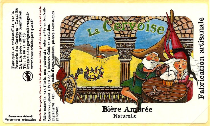 etiquette BRASSERIE DES GARRIGUES 11