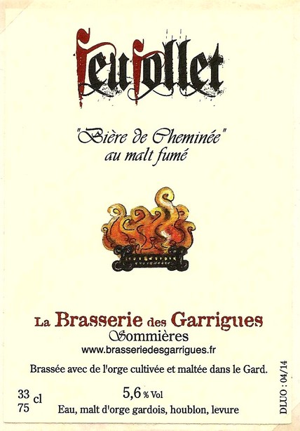 etiquette BRASSERIE DES GARRIGUES 29