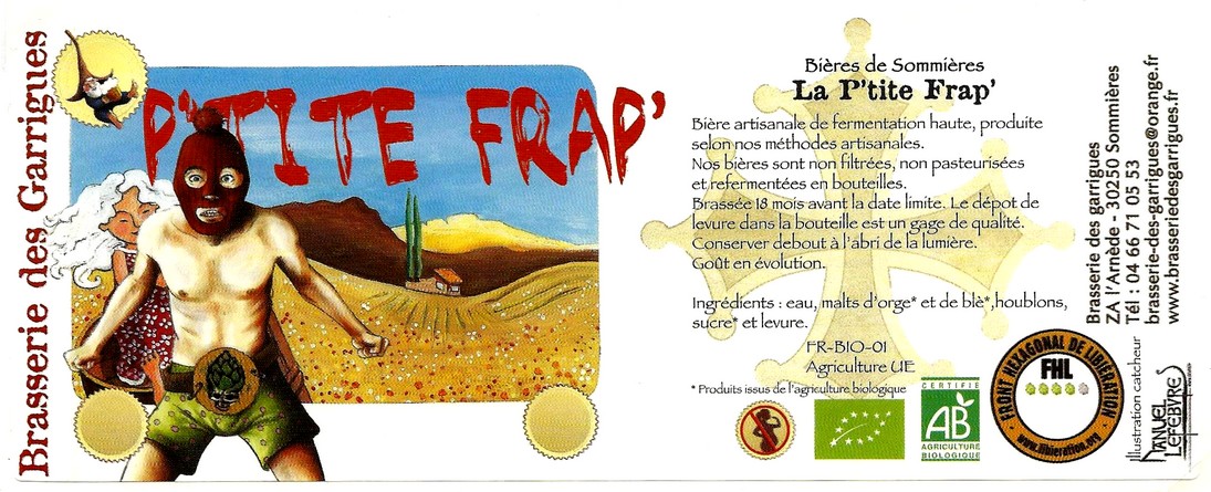 etiquette BRASSERIE DES GARRIGUES 34