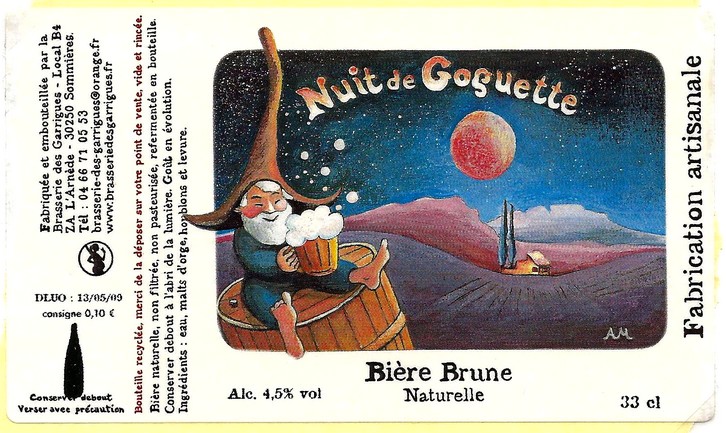 etiquette BRASSERIE DES GARRIGUES 41