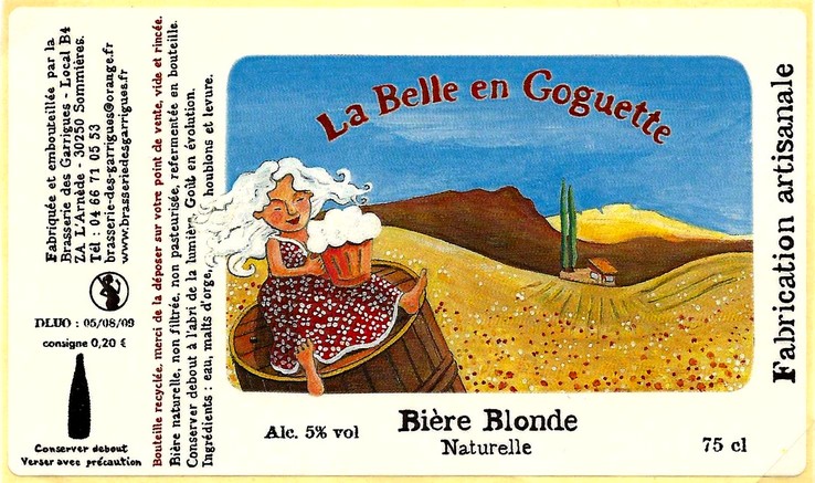 etiquette BRASSERIE DES GARRIGUES 56
