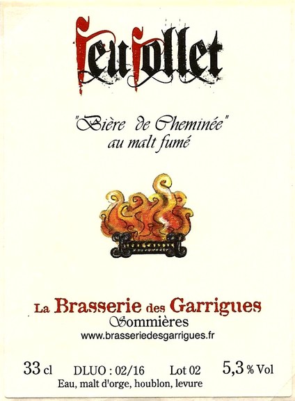 etiquette BRASSERIE DES GARRIGUES 61