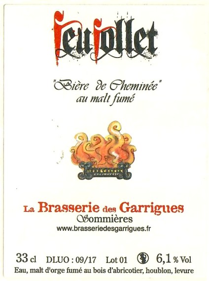 Etiquette BRASSERIE DES GARRIGUES 67