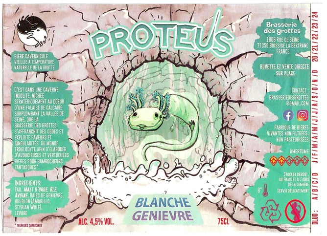 Etiquette BRASSERIE DES GROTTES 03