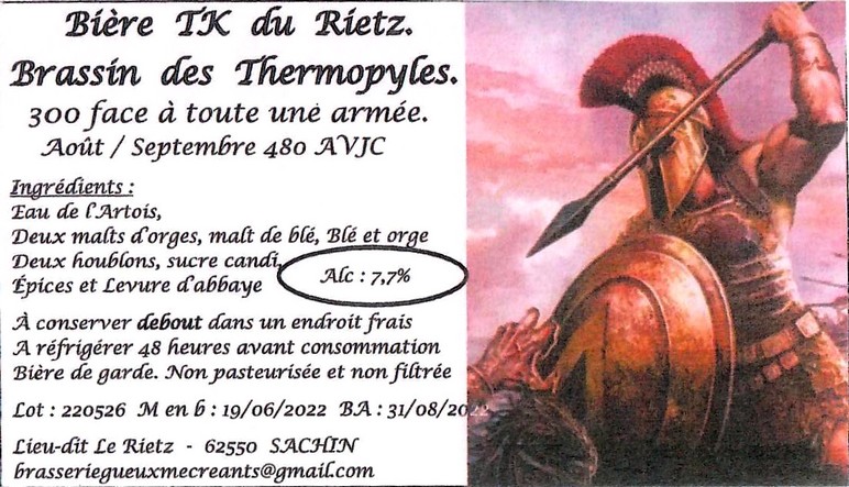 Etiquette BRASSERIE DES GUEUX ET MECREANTS 01