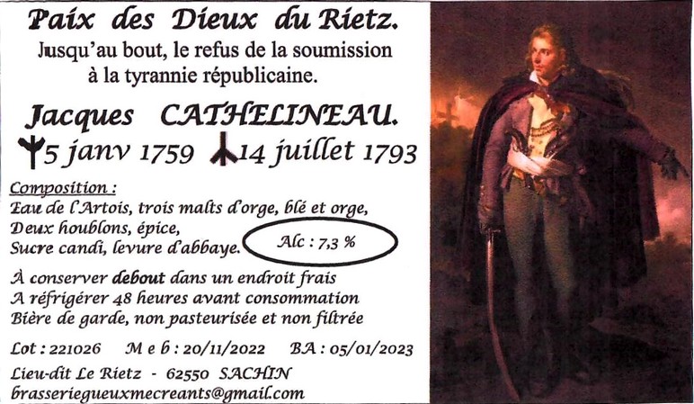 Etiquette BRASSERIE DES GUEUX ET MECREANTS 05