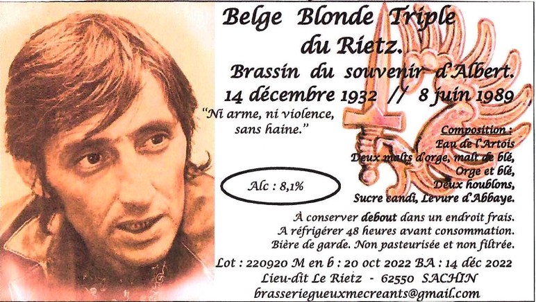 Etiquette BRASSERIE DES GUEUX ET MECREANTS 07