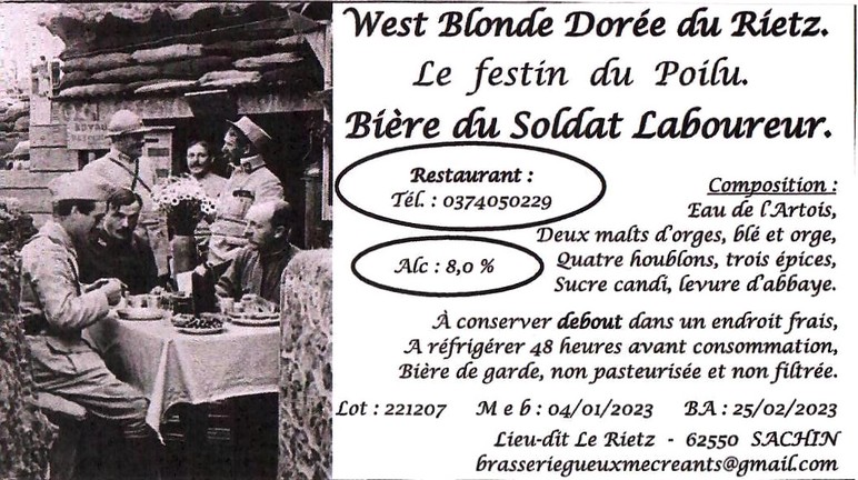 Etiquette BRASSERIE DES GUEUX ET MECREANTS 10