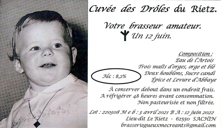 Etiquette BRASSERIE DES GUEUX ET MECREANTS 17