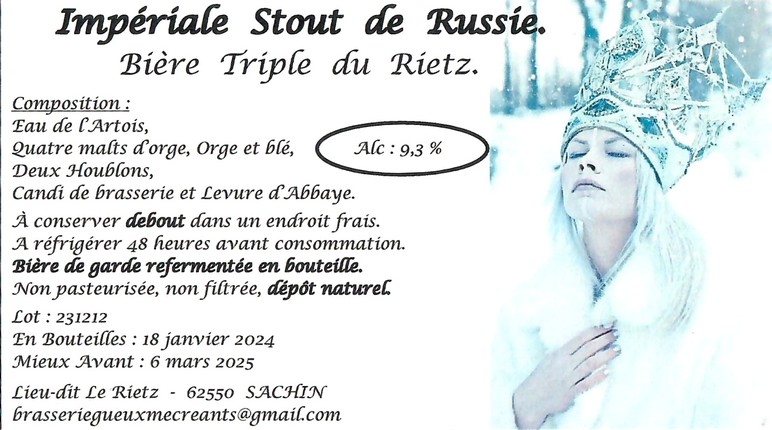 Etiquette BRASSERIE DES GUEUX ET MECREANTS 23