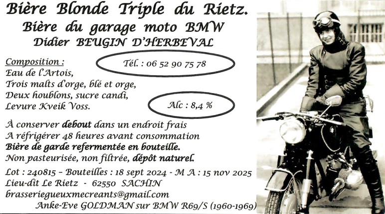 Etiquette BRASSERIE DES GUEUX ET MECREANTS 32