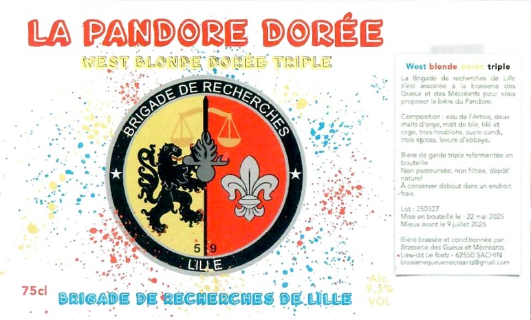 Etiquette BRASSERIE DES GUEUX ET MECREANTS 38