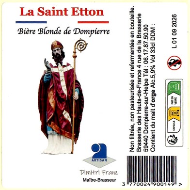 Etiquette BRASSERIE DES HAUTS DE FRANCE 04