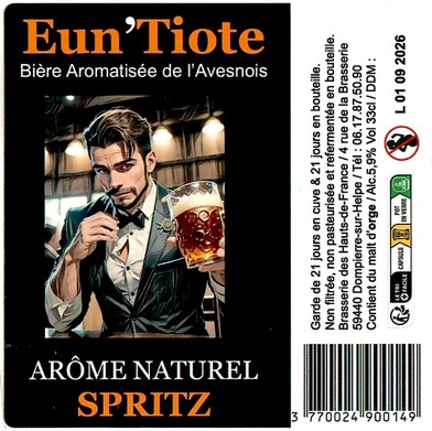 Etiquette BRASSERIE DES HAUTS DE FRANCE 10