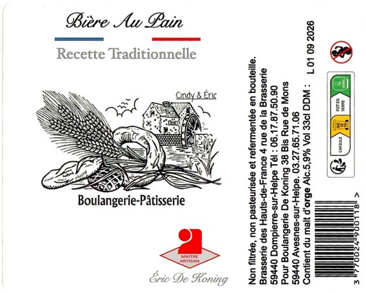 Etiquette BRASSERIE DES HAUTS DE FRANCE 14