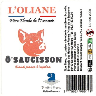 Etiquette BRASSERIE DES HAUTS DE FRANCE 19