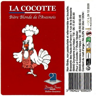 Etiquette BRASSERIE DES HAUTS DE FRANCE 32