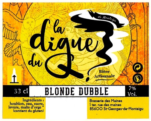 Etiquette BRASSERIE DES MAINES 01