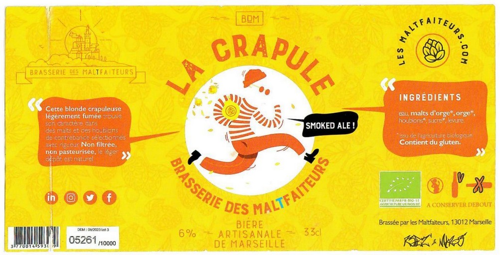 Etiquette BRASSERIE DES MALTFAITEURS 04