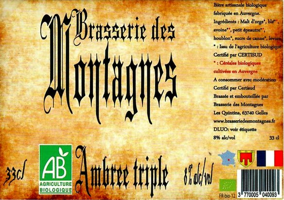 etiquette BRASSERIE DES MONTAGNES 02